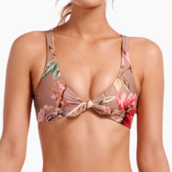 Vitamin A Other - Vitamin A Lou front tie top in White Ginger